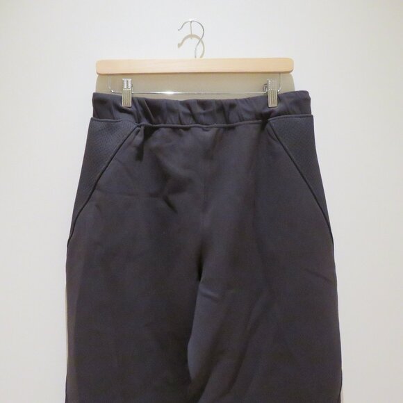 LULULEMON Mixed Fabric Relaxed-Fit Tapered High-Rise Pants in Black Barrel Large - Picture 11 of 14
